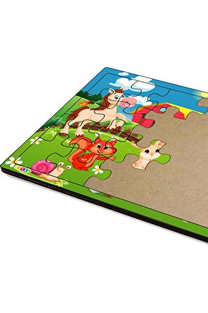 Hayal Sepeti&Quillingseti Yaşam 24 Parça Çocuk Puzzle